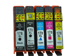 178XL C/M/Y/K/PK Generic Cartridges