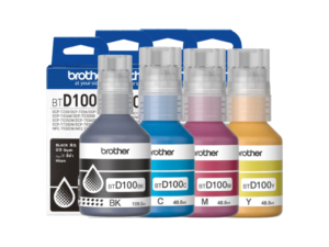 Brother BTD-100 B/C/M/Y Original Ink  (Value Pack)