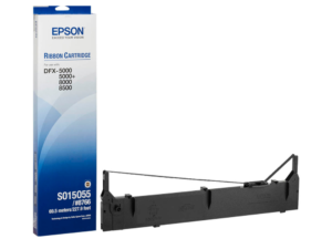 EPSON S015055 Black Nylon Original Ribbon Cartridge