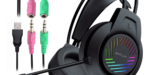Astrum Over-ear Gaming Headset with Mic + LED | HG100